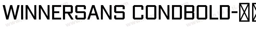 WinnerSans CondBold字体转换